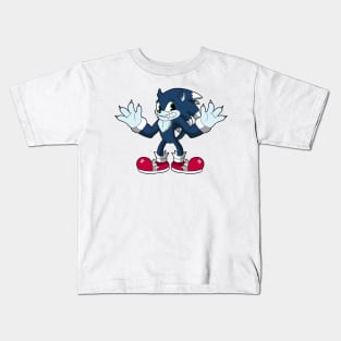 Sonic the werehog in Cuphead style Kids T-Shirt